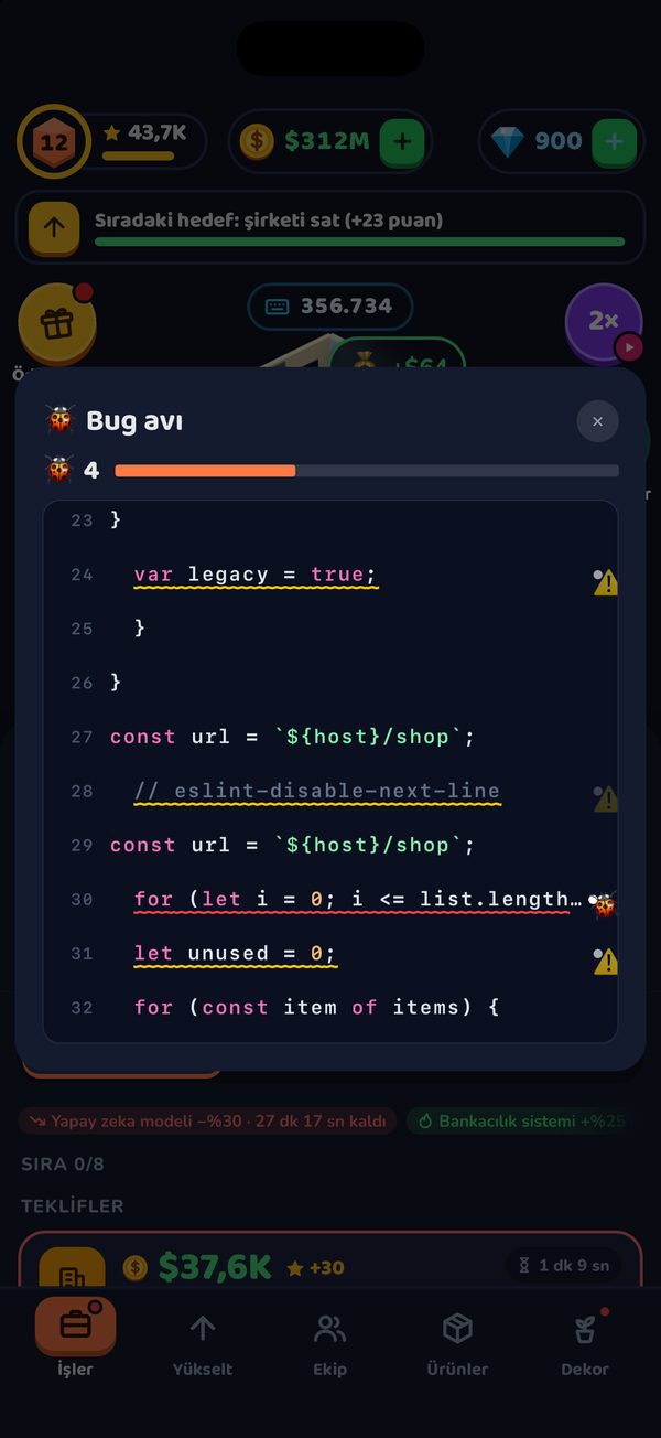 Bug avı: akan koddaki hatalı satırlar