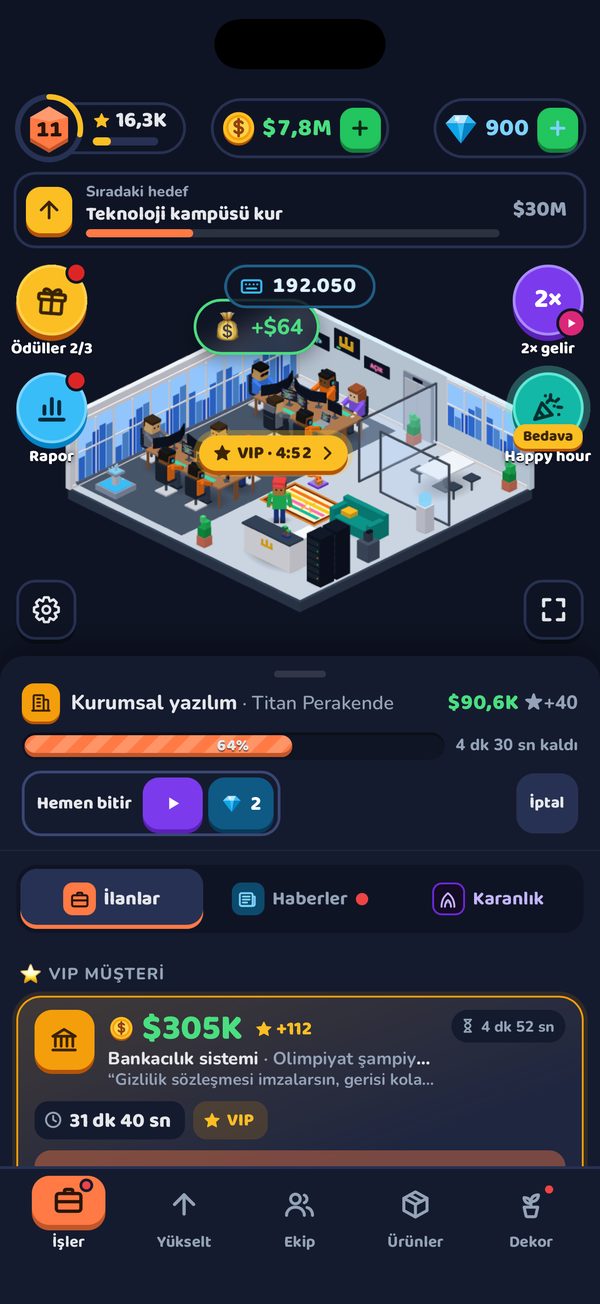 Gökdelende bekleyen bir VIP müşteri